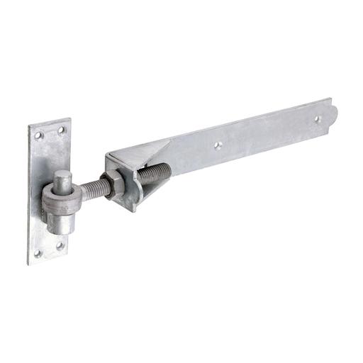 TIMCO Pair Of Adjustable Band & Hook On Plates Hot Dipped Galvanised (350mm, Plain Bag of 1)