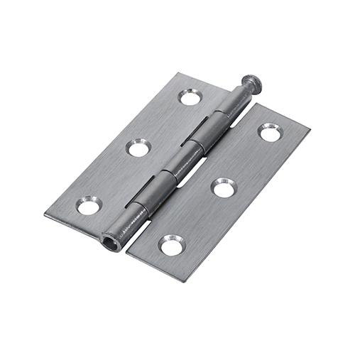 TIMCO Plain Butt Hinge - Loose Pin (1840) - Satin Chrome (75 x 50, Plain Bag of 1)