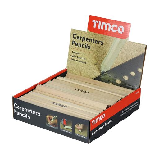 TIMCO Carpenters Pencils Display Box (72pcs, Box of 72)