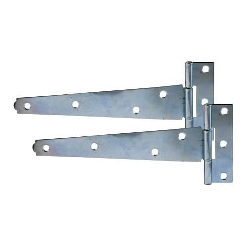 TIMCO Pair Of Light Tee Hinges - Zinc (12, Plain Bag of 1)