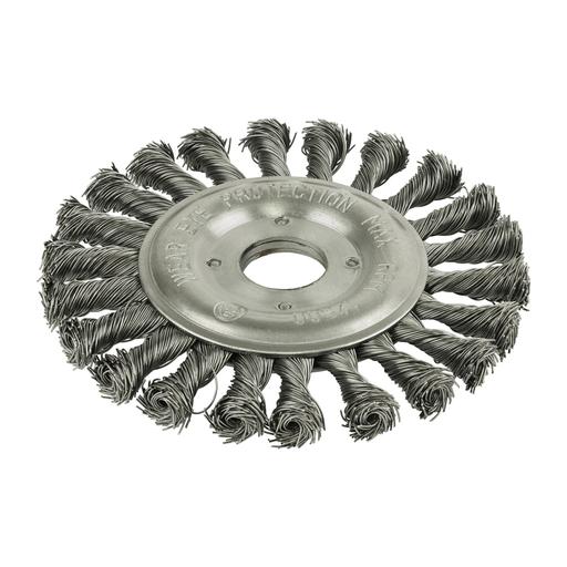 TIMCO Wheel Brush - Twisted Knot Steel Wire (125mm, Box of 1)