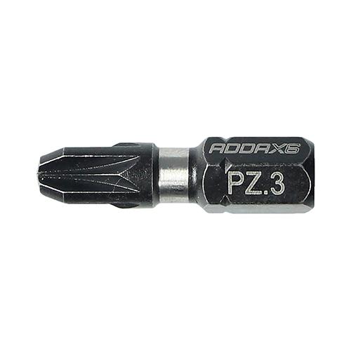 TIMCO Impact Driver Bits - PZ (No.3 x 25, Handy Bit Pack of 10)