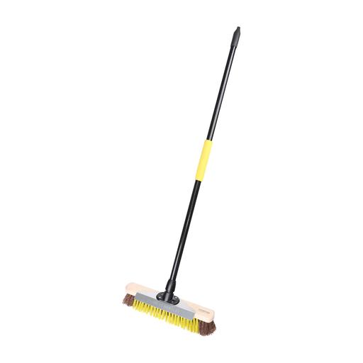 TIMCO Bulldozer Heavy Duty Wooden Utility Broom & Handle (16, Unit of 1)
