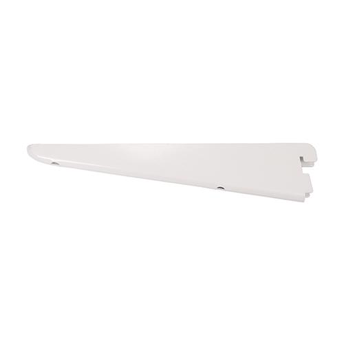 TIMCO Twin Slot Shelf Bracket - White (220mm, Unit of 1)