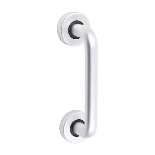 TIMCO D Shaped Pull Handle On Rose - Satin Anodised Aluminium (152 x 19, TIMbag of 1)