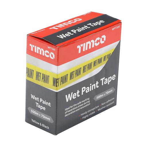 TIMCO Wet Paint Tape (70mm x 500m, Box of 1)