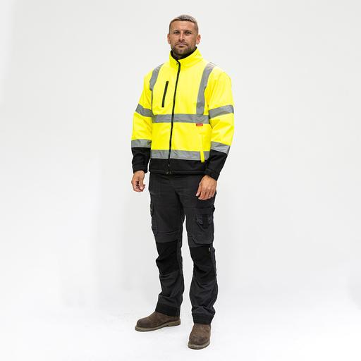 TIMCO Hi-Visibility Softshell Jacket - Yellow (XX Large, Bag of 1)