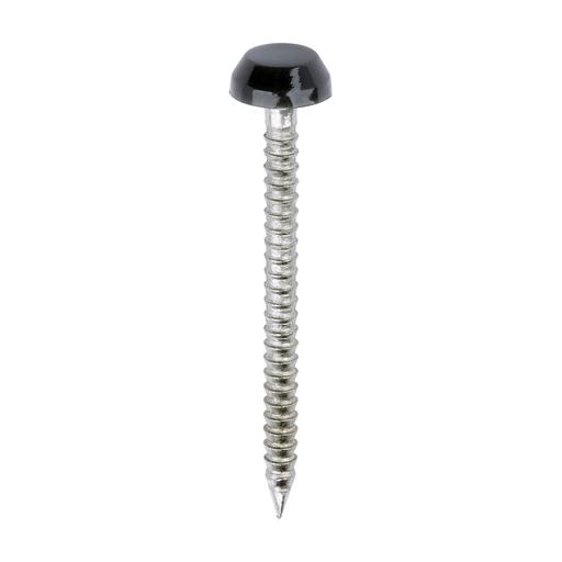 TIMCO Polymer Headed Pins - A4 Stainless Steel - Anthracite Grey (30mm, Box of 250)