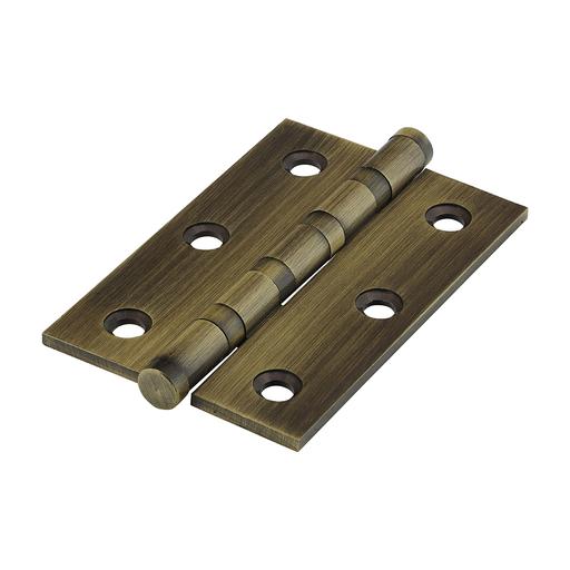 TIMCO Performance Ball Race Hinge - Solid Brass - Antique Brass (76 x 50, Box of 1)