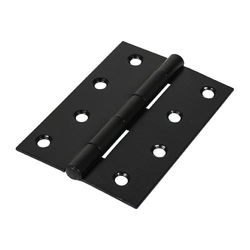 TIMCO Plain Butt Hinge - Fixed Pin (1838) - Black (100 x 70, Plain Bag of 1)
