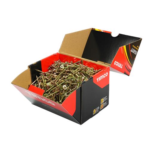 TIMCO Velocity Premium Multi-Use Screws - PZ - Double Countersunk - Yellow (5.0 x 50, Box of 1000)