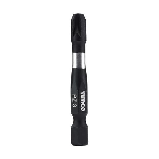 TIMCO Impact Driver Bits - PZ (No.3 x 50, Handy Bit Pack of 5)