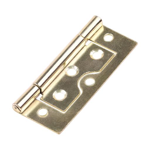 TIMCO Flush Hinge (105) - Electro Brass (75 x 51, TIMpac of 1)