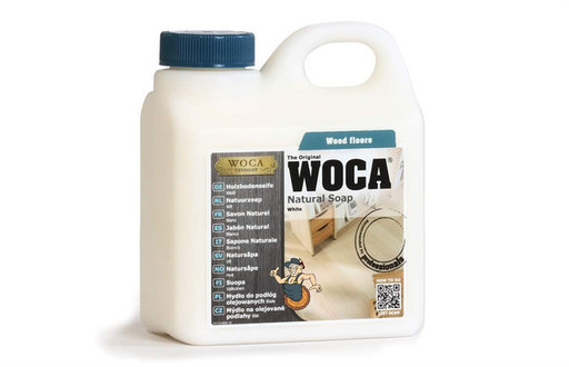 WOCA Natural Soap For Oiled Wood Floor, White, 1L