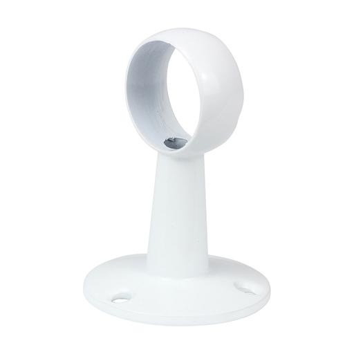 TIMCO Centre Bracket - For Round Tube - White (25mm, Bag of 1)