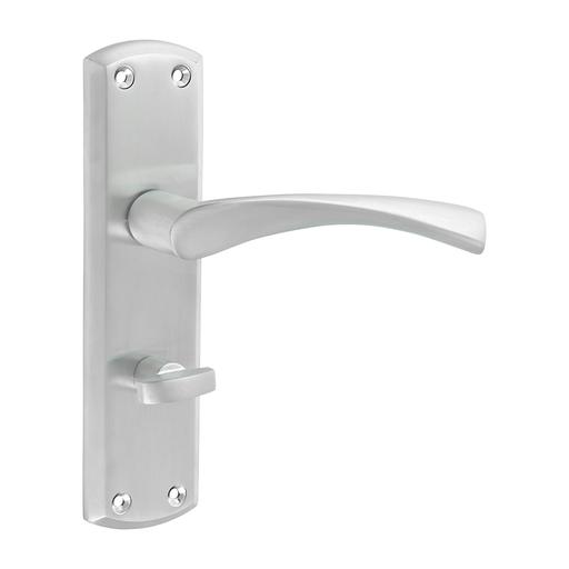 TIMCO Zeta Bathroom Handles - Satin Chrome (175 x 45, Blister Pack of 1)