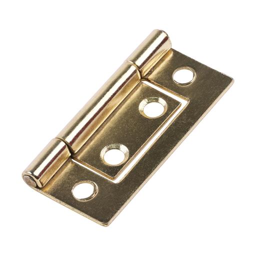 TIMCO Flush Hinge (105) - Electro Brass (50 x 38.5, Plain Bag of 1)