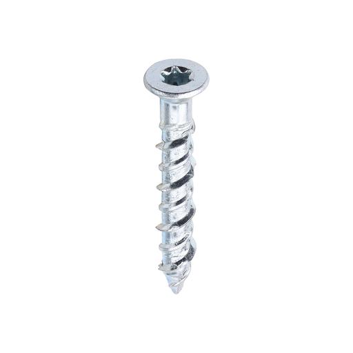 TIMCO Masonry Screws - TX - Countersunk - Zinc (6.0 x 40, Box of 100)