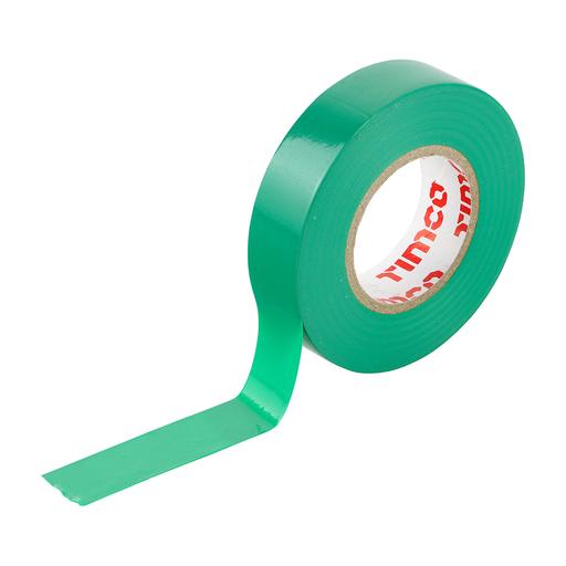TIMCO Pvc Insulation Tape - Green (25m x 18mm, Roll Pack of 10)