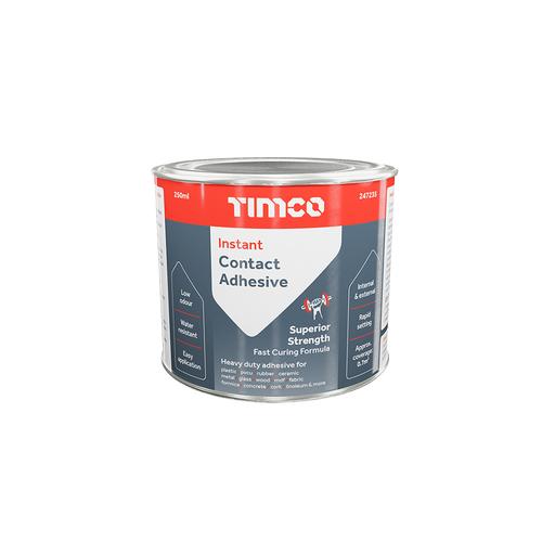 TIMCO Instant Contact Adhesive - Liquid (250ml, Tin of 1)