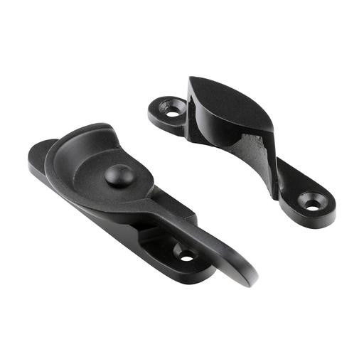 TIMCO Fitch Pattern Sash Fastener - Matt Black (68 x 14, Bag of 1)
