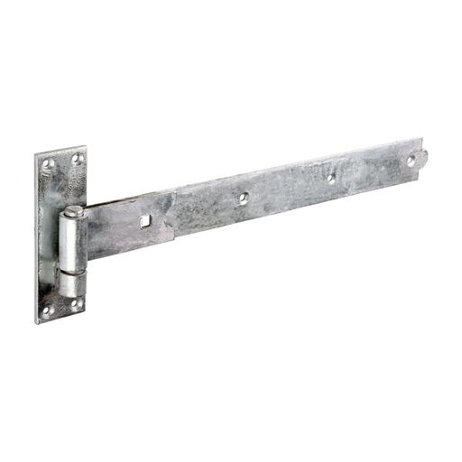 TIMCO Pair Of Straight Band & Hook On Plates - Hot Dipped Galvanised (450mm, Plain Bag of 1)