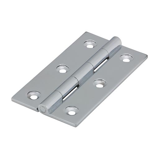 TIMCO Solid Drawn Hinge - Solid Brass - Polished Chrome (75 x 40, Bag of 1)