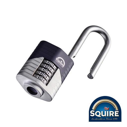 TIMCO Vulcan Combination Padlock - Boron 2.5 Long Shackle - Vulcan Combi 60/2.5 (60mm, Blister Pack of 1)