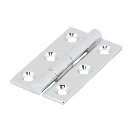 TIMCO Solid Drawn Hinge - Solid Brass - Polished Chrome (50 x 28, Bag of 1)