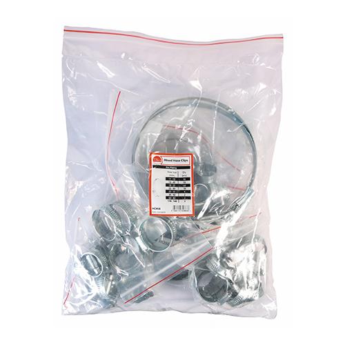 TIMCO Hose Clips - Mixed - Zinc (Bag of 50)