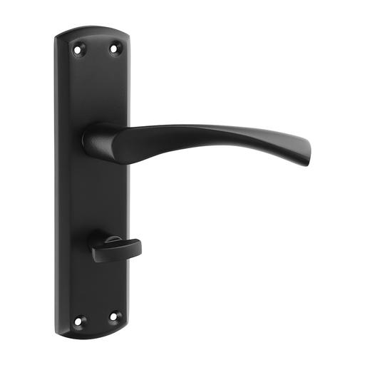 TIMCO Zeta Bathroom Handles - Matt Black (175 x 45, Blister Pack of 1)
