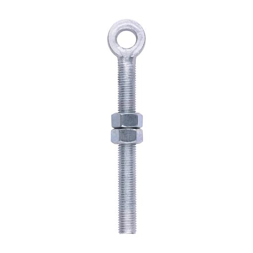 TIMCO Adjustable Gate Eye With Nuts - Hot Dipped Galvanised (M19 x 200, Unit of 1)