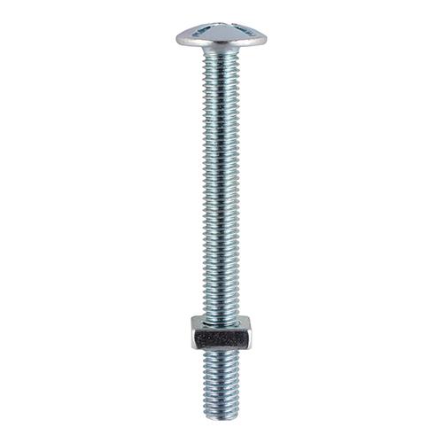 TIMCO Roofing Bolts & Square Nuts - Zinc (M6 x 30, TIMbag of 120)
