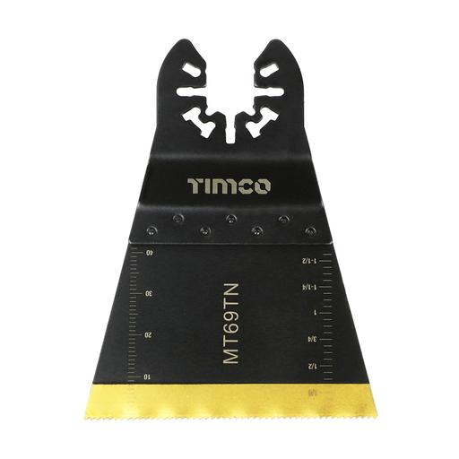 TIMCO Long Life Multi-Tool Blades - Straight - For Wood/Metal (69mm, Blister Pack of 1)