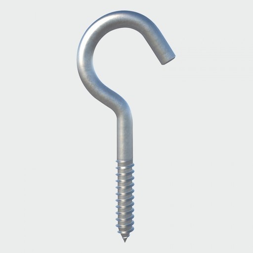 Hook Screw, 60 mm, 4 pk