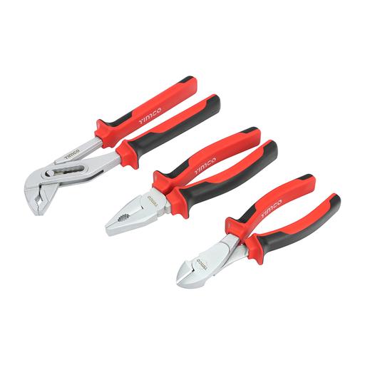 TIMCO Tradesmans Pliers Set (3pcs, Blister Pack of 3)