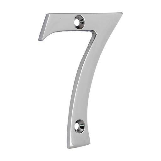 TIMCO Door Numeral 7 - Polished Chrome (75mm, TIMpac of 1)