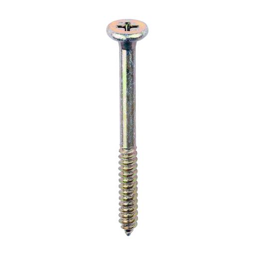 TIMCO Element Screws - Shallow Pan Countersunk - PH - Self-Tapping Thread - Ab Point - Yellow (4.8 x 55, Box of 200)
