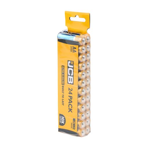 TIMCO Jcb Ultra Alkaline Batteries Trade Pack (AA, Pack of 24)