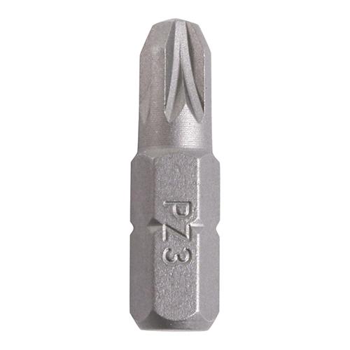 TIMCO S2 Driver Bits - PZ (No.3 x 25, Small Jar of 100)