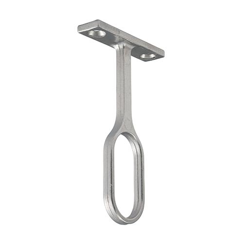 TIMCO Centre Bracket - For Oval Tube - Polished Chrome (30 x 15, TIMpac of 1)