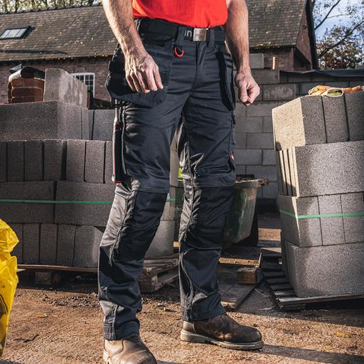 TIMCO Craftsman Trousers - Grey/Black (W36 L32, Bag of 1)