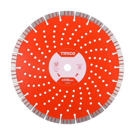 TIMCO Premium Diamond Blade - Turbo Segmented (300 x 20.0, Box of 1)