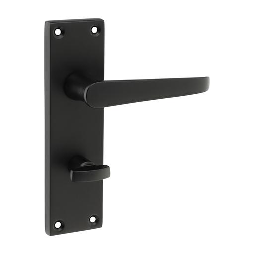 TIMCO Victorian Straight Bathroom Handles - Matt Black (152 x 43, Blister Pack of 1)