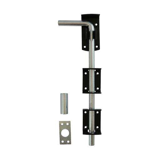 TIMCO Garage Drop Down Bolt - Black (12, TIMbag of 1)