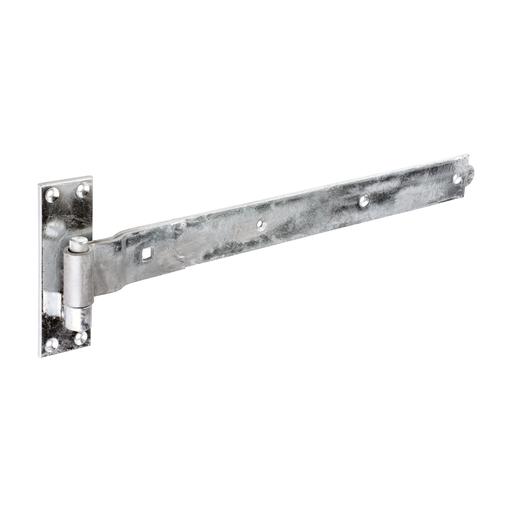 TIMCO Pair Of Cranked Band & Hook On Plates - Hot Dipped Galvanised (500mm, Plain Bag of 1)