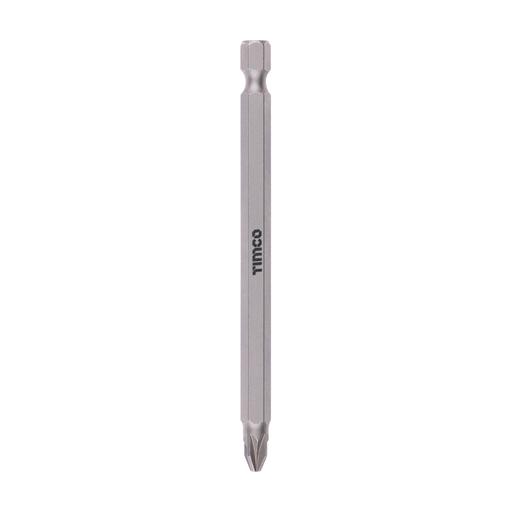 TIMCO S2 Driver Bits - PZ (No.2 x 100, Blister Pack of 1)