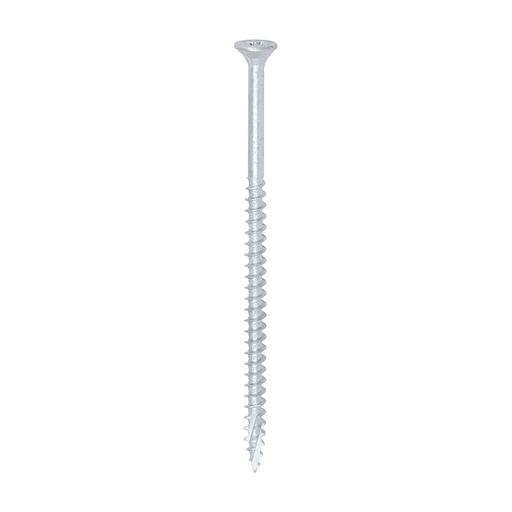 TIMCO C2 Exterior Strong-Fix - PZ - Double Countersunk With Ribs - Twin-Cut - Silver (5.0 x 100, Box of 100)