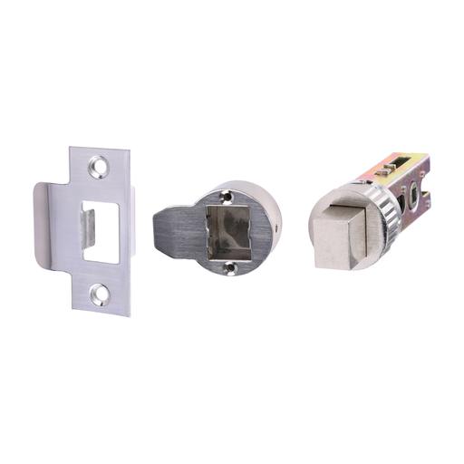 TIMCO Quick Fit Round Deadbolt - Nickel (64 case / 45 backset, Bag of 1)