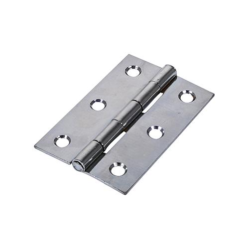 TIMCO Plain Butt Hinge - Fixed Pin (1838) - Polished Chrome (100 x 70, Plain Bag of 1)